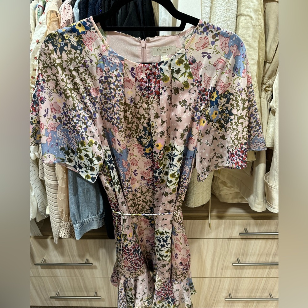 Ted baker floral mini dress